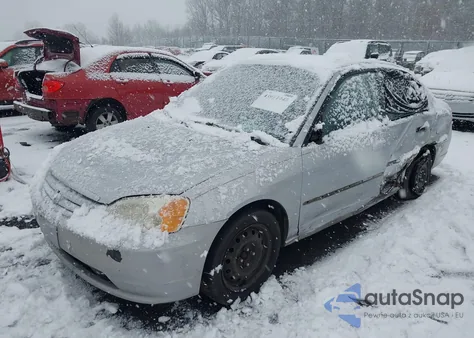 2002 Honda Civic Ex из США, поврежденный, VIN 2HGES26712H604494